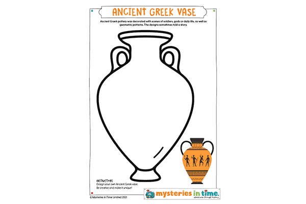 Design your own Ancient Greece vase printable