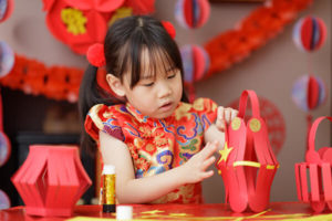 Chinese New Year Crafts Kid Lantern Making