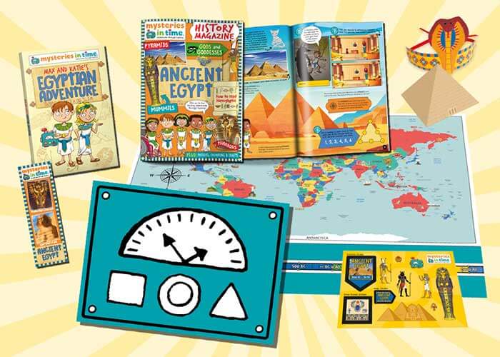Mysteries in Time History Subscription Classic Pack Contents History Gift for Kids